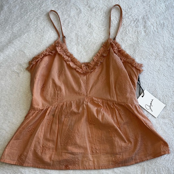 Japna Tops - NWT Peach blouse tank top